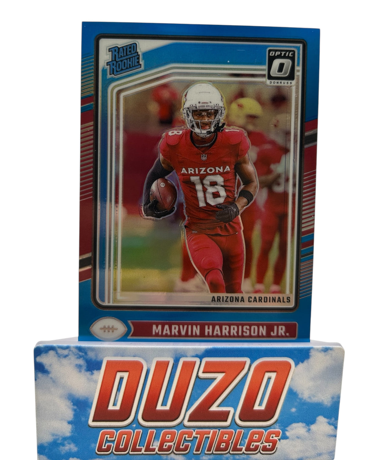 Marvin Harrison Jr. Rated Rookie Blue /299 2024 Panini Donruss Optic No.276
