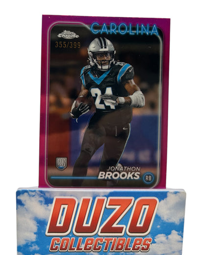 Jonathan Brooks Rookie Pink /399 2024 Topps Chrome No.216