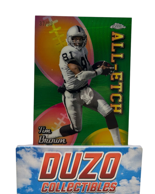 Tim Brown Green /99 All-Etch 2024 Topps Chrome No.CAE-TBR