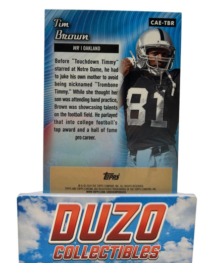Tim Brown Green /99 All-Etch 2024 Topps Chrome No.CAE-TBR