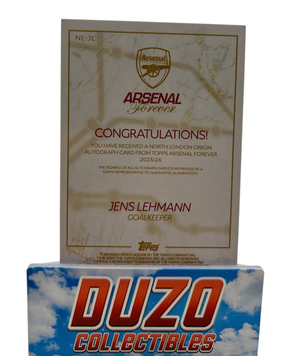 Jens Lehmann Black Auto /10 2024 Topps Arsenal Forever No.NL-JL