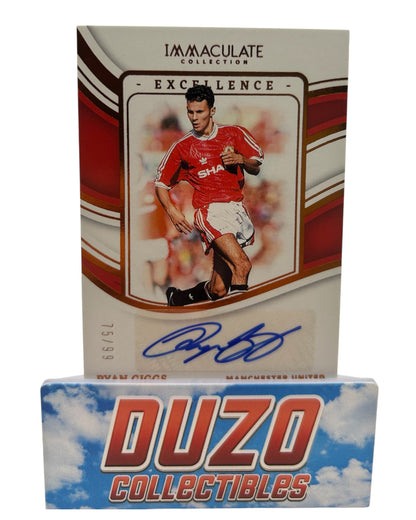 Ryan Giggs Excellence Autograph /99 2023-24 Panini Immaculate No.EA-RG