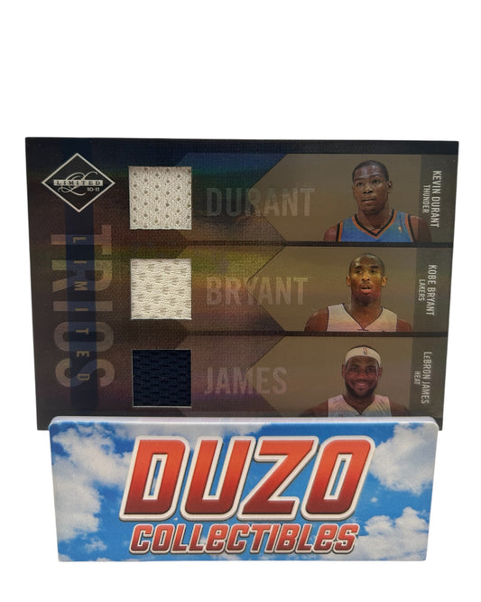 Lebron James / Kobe Bryant / Kevin Durant Triple Patch /49 2010 Panini Limited No.5