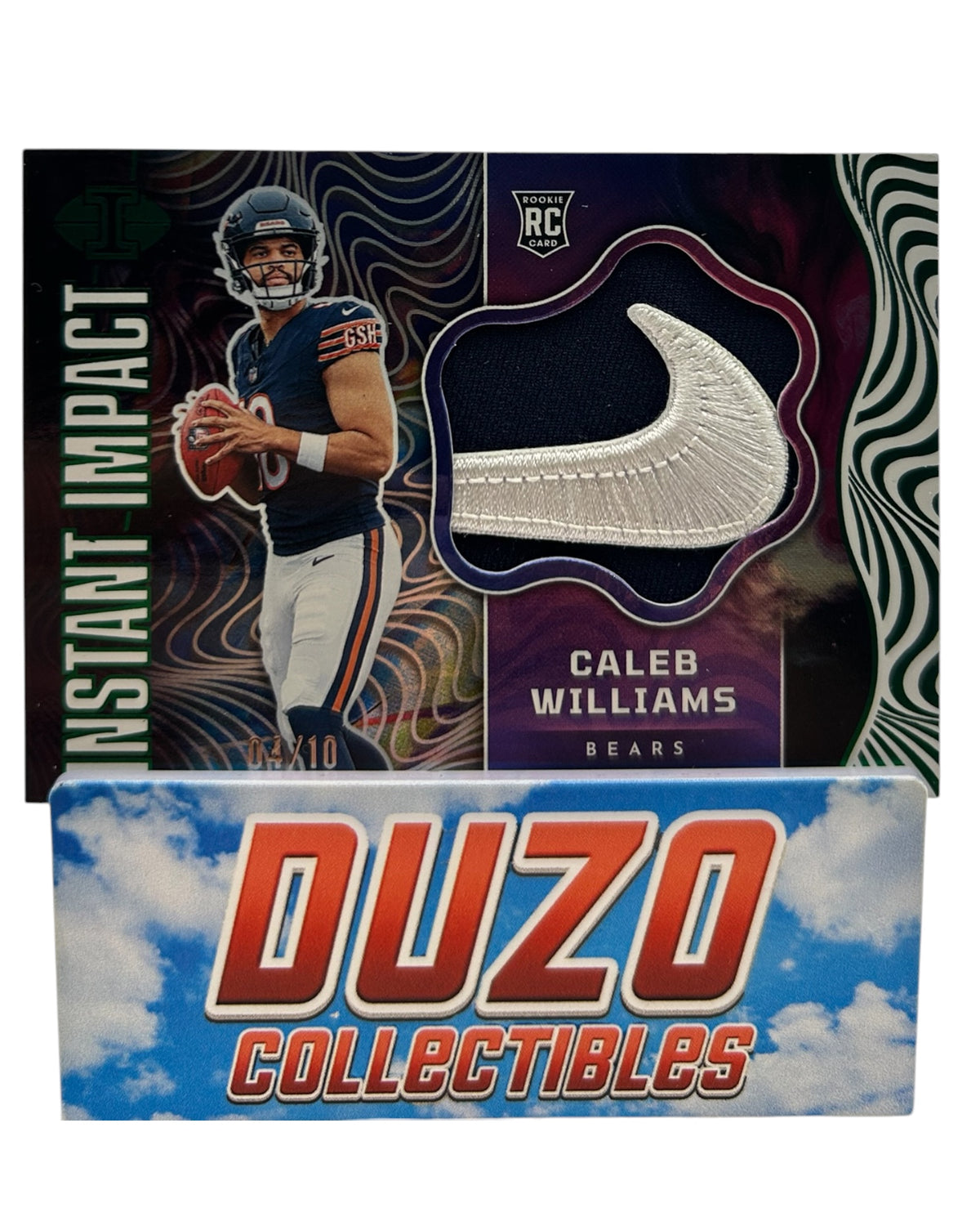 Caleb Williams Rookie Patch Nike Swoosh /10 2024 Panini Illusions No.II-CWS