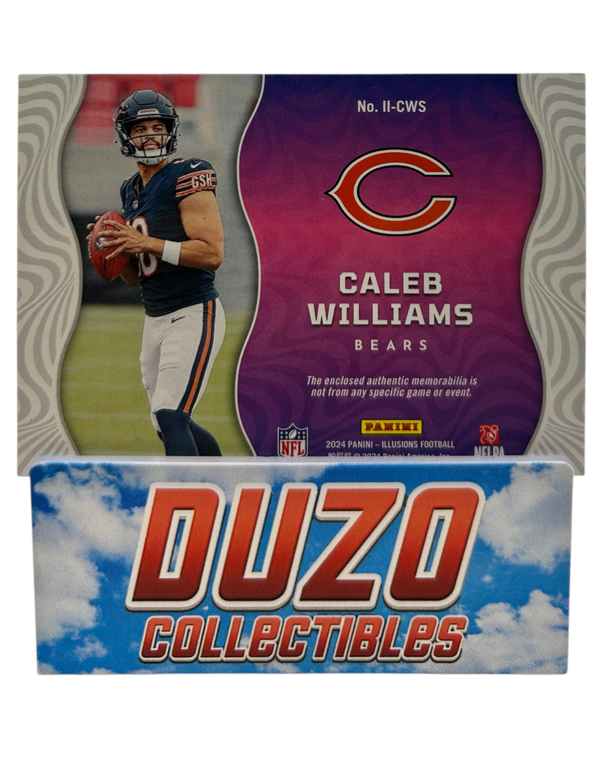 Caleb Williams Rookie Patch Nike Swoosh /10 2024 Panini Illusions No.II-CWS