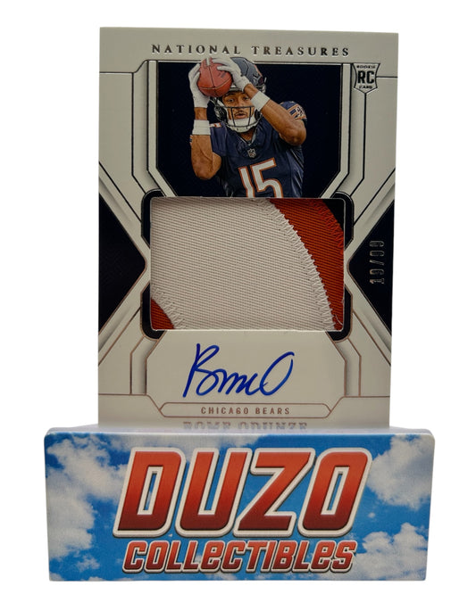 Rome Odunze Rookie Patch Auto /99 True RPA 2024 Panini National Treasures No.159