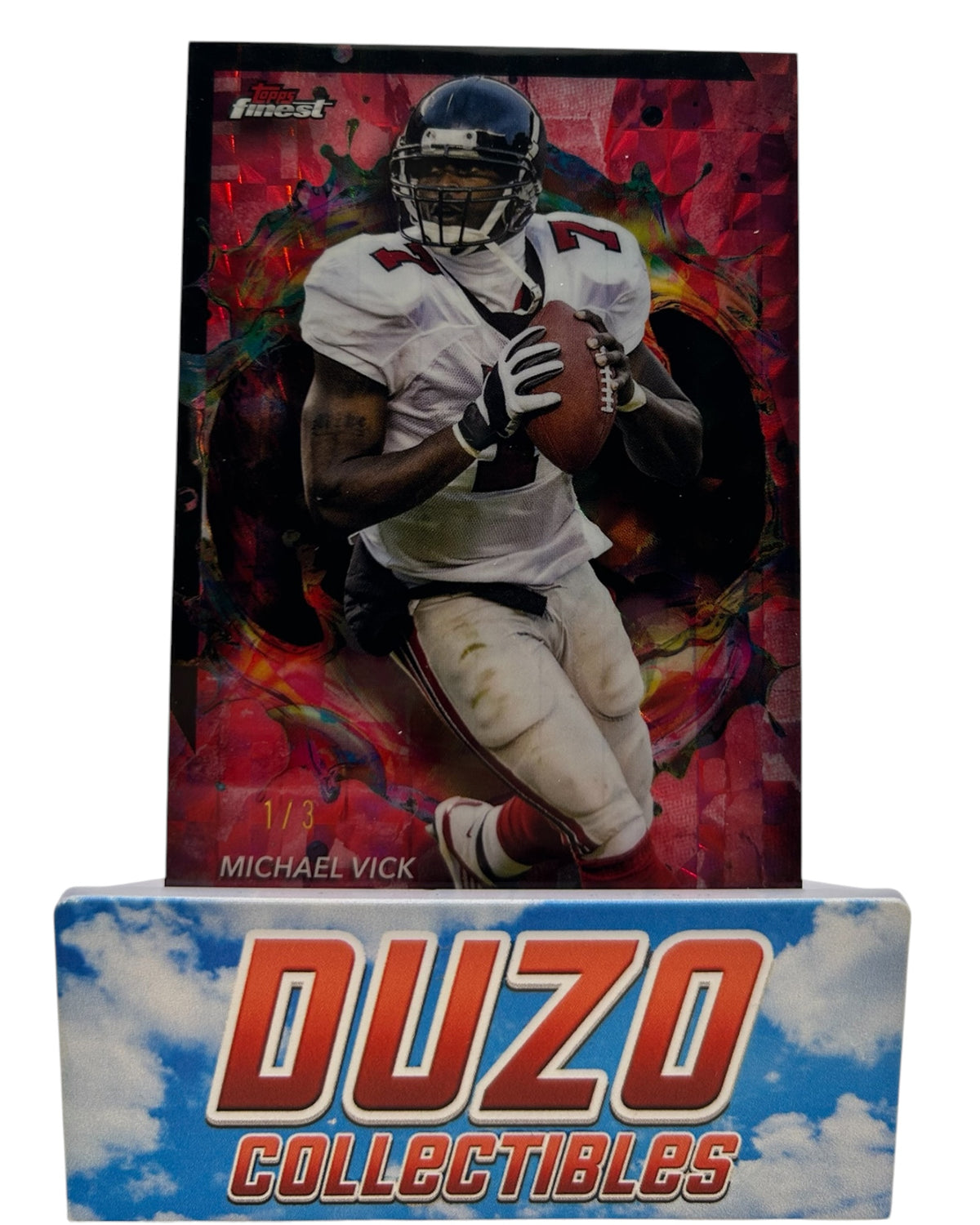 Michael Vick Red /3 2024 Topps Finest No.202