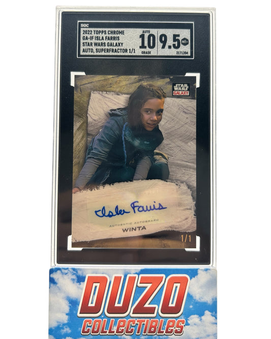 Winta Superfractor Auto 1/1 2022 Topps Star Wars Galaxy No.GA-IF SGC 9.5 Auto 10