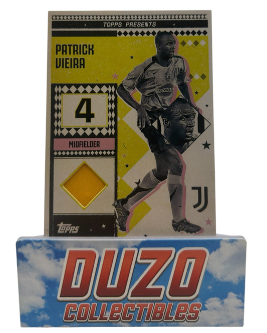 Patrick Vieira Match-Worn Patch 2025 Topps Juventus Turin No.LR-PV