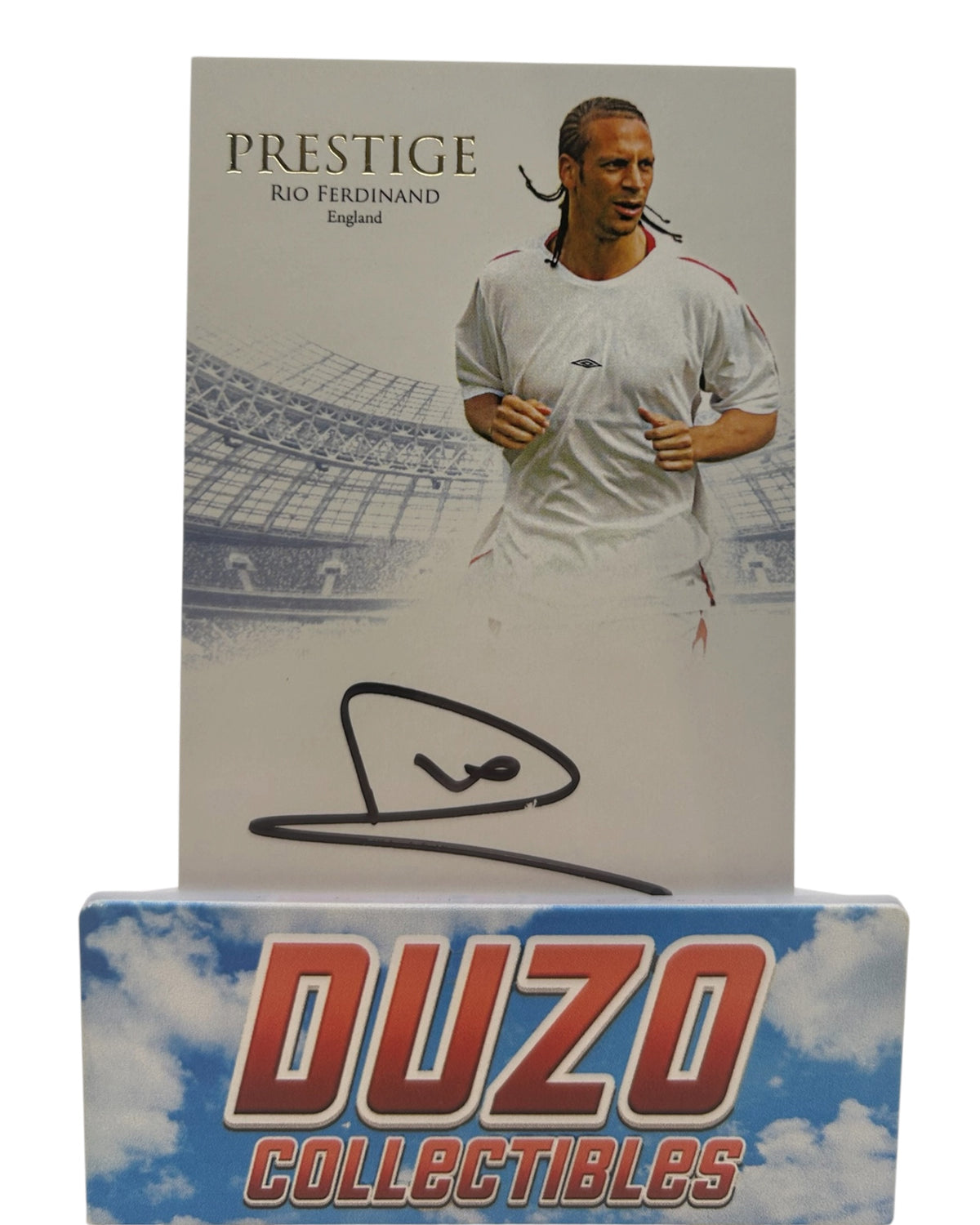Rio Ferdinand Prestige OnCard Auto /10 2024 Futera Unique No.PRA01