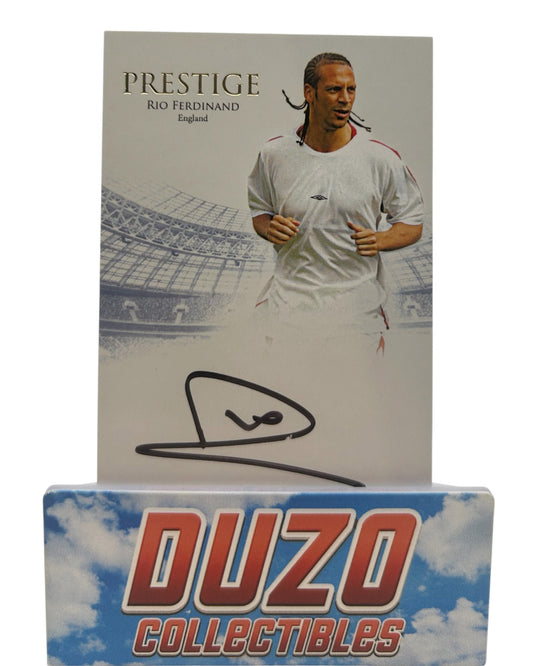 Rio Ferdinand Prestige OnCard Auto /10 2024 Futera Unique No.PRA01