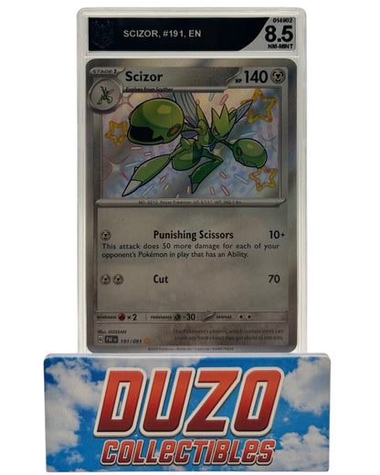 Scizor Baby Shiny 2024 Pokemon Paldean Fates No.191/091 CGS 8.5