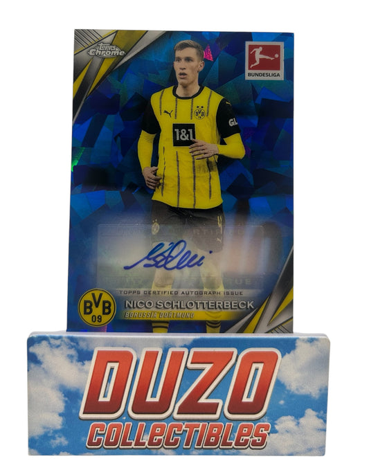 Nico Schlotterbeck Base Auto Variation 2025 Topps Bundesliga No.BA-NS