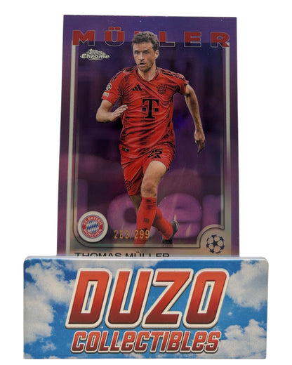 Thomas Müller Purple /299 2025 Topps Chrome Bundesliga No.99
