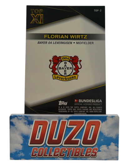 Florian Wirtz Top XI Gold /50 2025 Topps Chrome Bundesliga No.TOP-2
