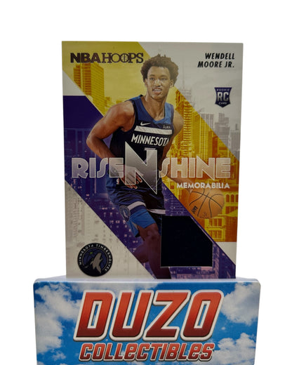 Wendell Moore Jr. Rise N Shine Rookie Patch 2022-23 Panini Hoops No.RS-WM
