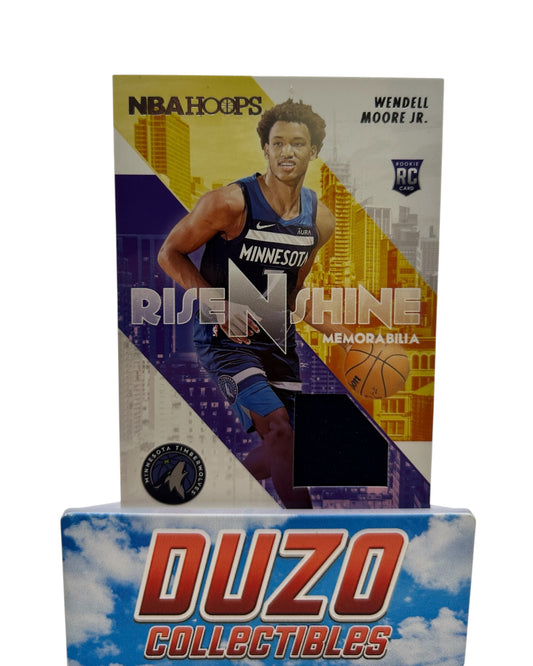 Wendell Moore Jr. Rise N Shine Rookie Patch 2022-23 Panini Hoops No.RS-WM