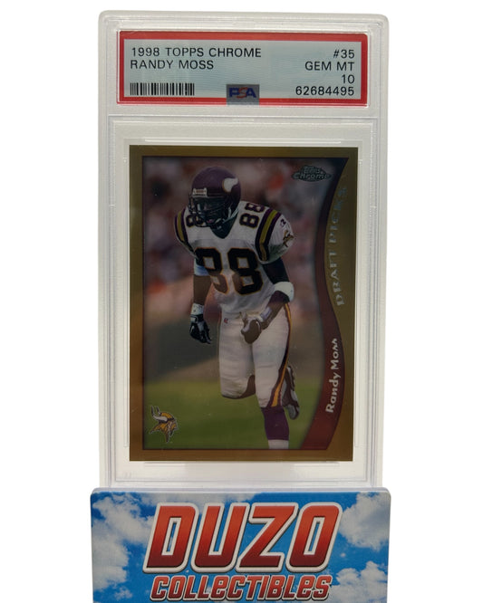 Randy Moss Rookie Draft Picks 1998 Topps Chrome No.35 PSA 10