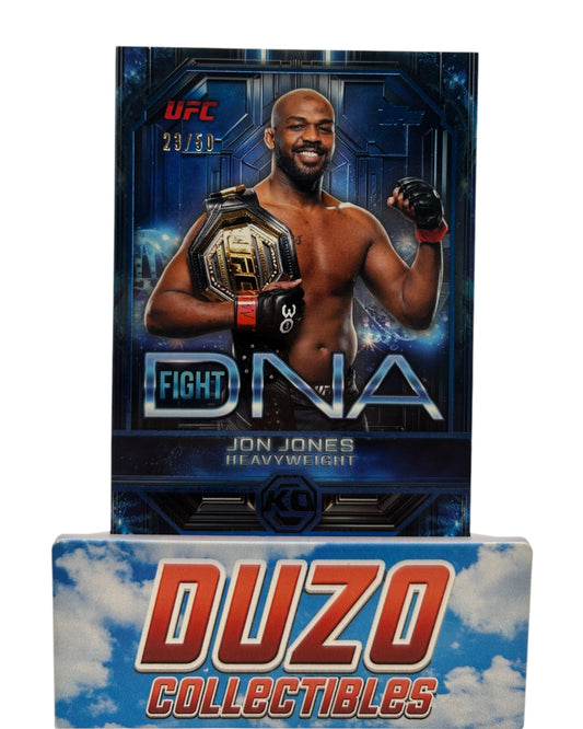 Jon Jones DNA Fight Blue /50 2026 Topps Knockout UFC No.DNA-10