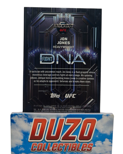 Jon Jones DNA Fight Blue /50 2026 Topps Knockout UFC No.DNA-10