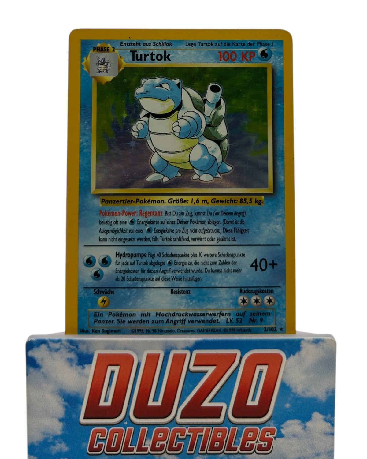 Turtok Holo 1999 Pokemon Base Set No. 2/102