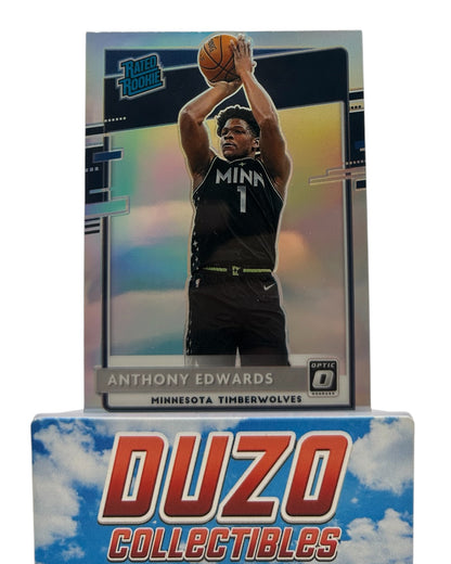 Anthony Edwards Silver Rated Rookie 2020-21 Panini Donruss Optic No.151