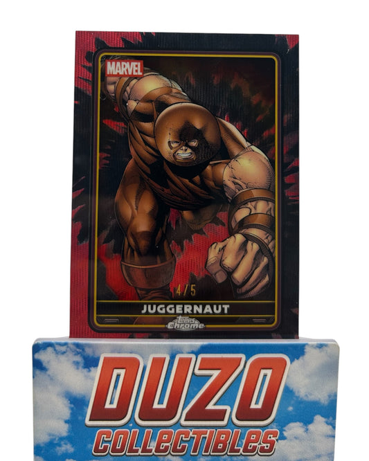 Juggernaut Red Wave /5 2025 Topps Chrome Deadpool No.9