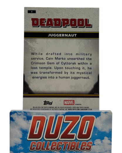 Juggernaut Red Wave /5 2025 Topps Chrome Deadpool No.9
