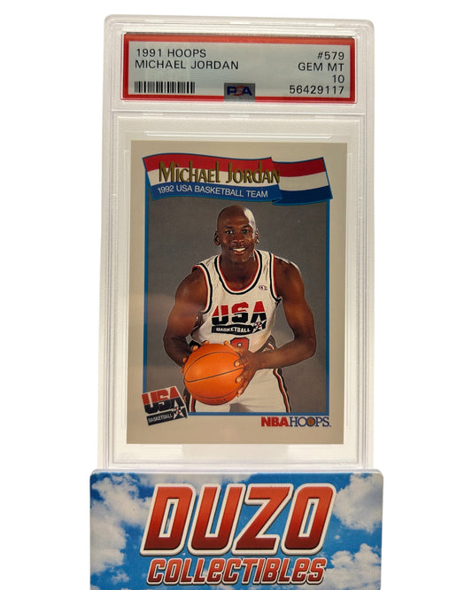 Michael Jordan USA Basketball Team 1991 Hoops No.579 PSA 10