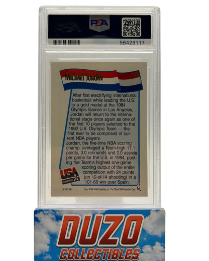 Michael Jordan USA Basketball Team 1991 Hoops No.579 PSA 10