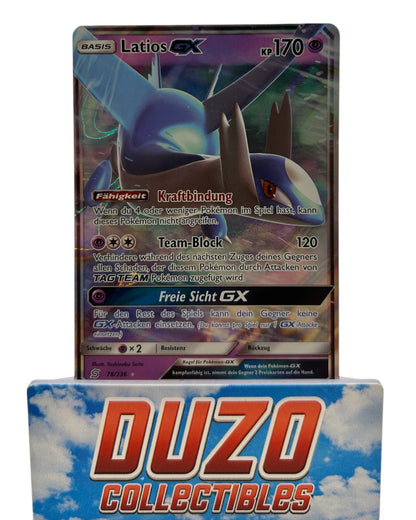 Latios GX Fullart 2019 Pokemon Bund der Gleichgesinnten No.78/236