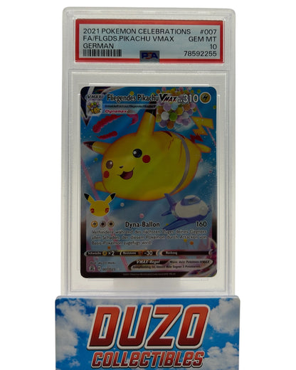 Fliegendes Pikachu VMAX FullArt 2021 Pokemon Celebrations No.007/025 PSA 10