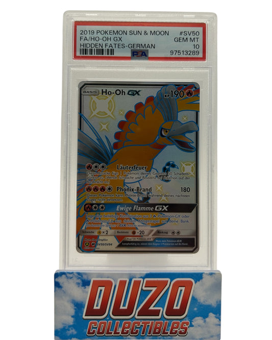 Ho-Oh GX FullArt 2019 Pokemon Hidden Fates No.SV50/SV94 PSA 10