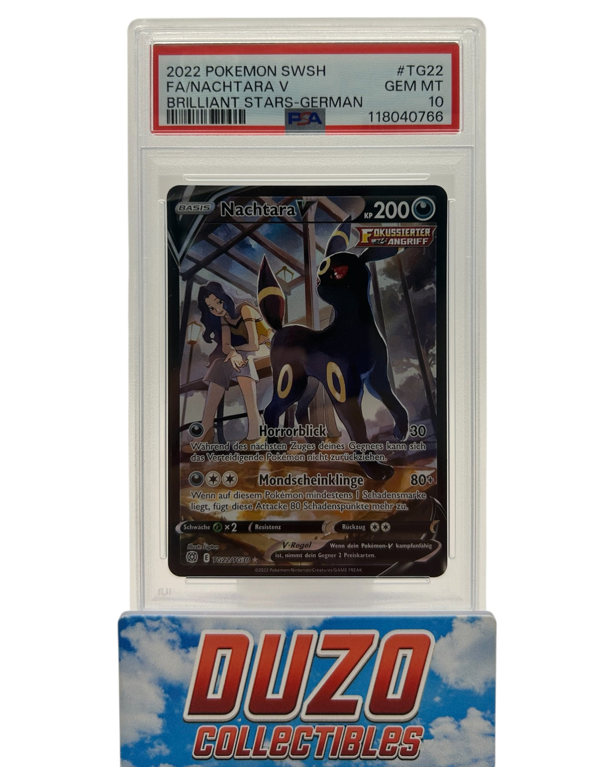 Nachtara V Trainer Gallery 2022 Pokemon Brilliant Stars No.TG22/TG30 PSA 10
