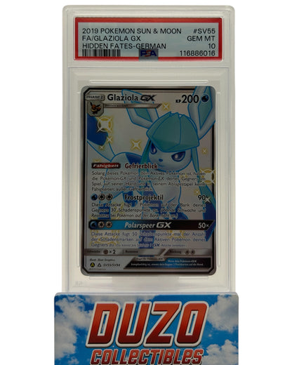 Glaziola GX FullArt 2019 Pokemon Hidden Fates No.SV55/SV94 PSA 10