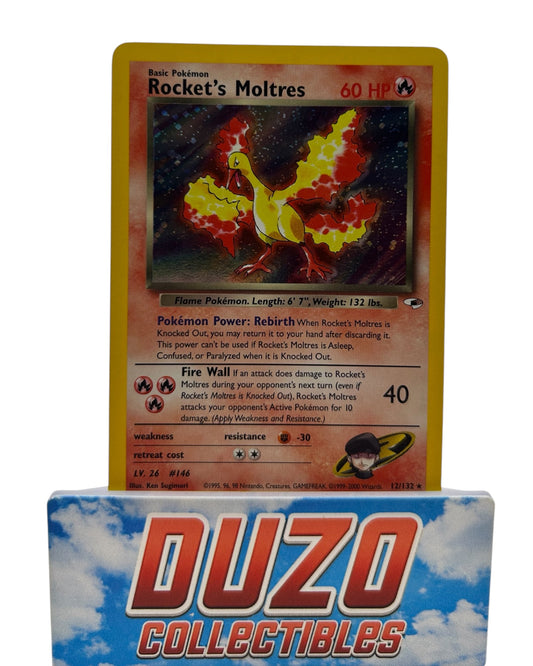 Rocket's Moltres Holo 2000 Wizards of the Coast Gym Heroes No.12/132