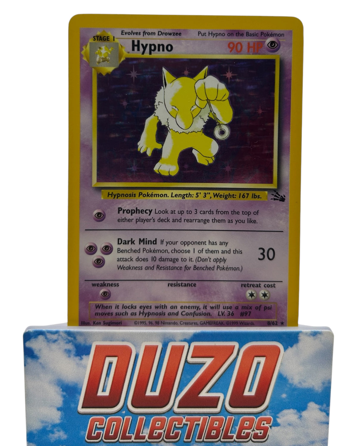 Hypno Holo 1999 Wizards of the Coast Fossil No.8/62