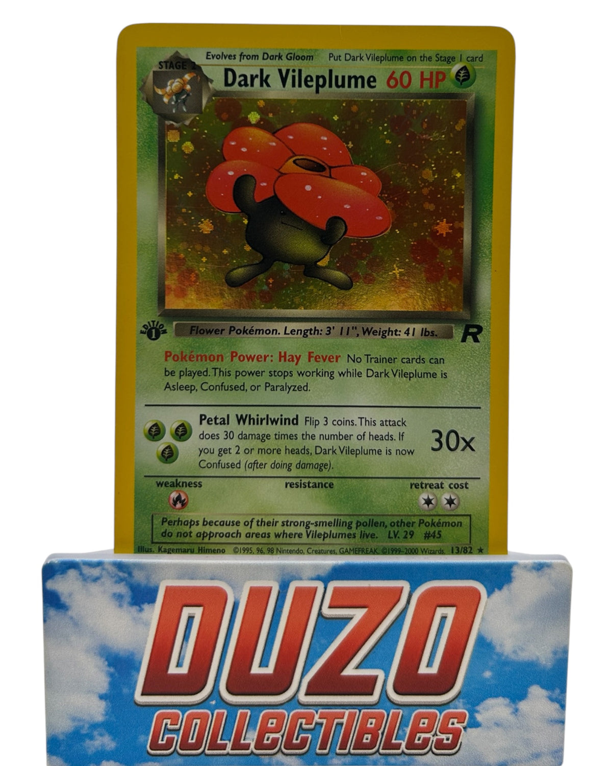 Dark Vileplume Holo 1st Edition 1999 Wizards of the Coast Team Rocket No.13/82