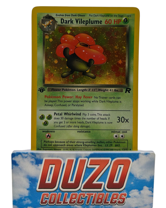 Dark Vileplume Holo 1st Edition 1999 Wizards of the Coast Team Rocket No.13/82