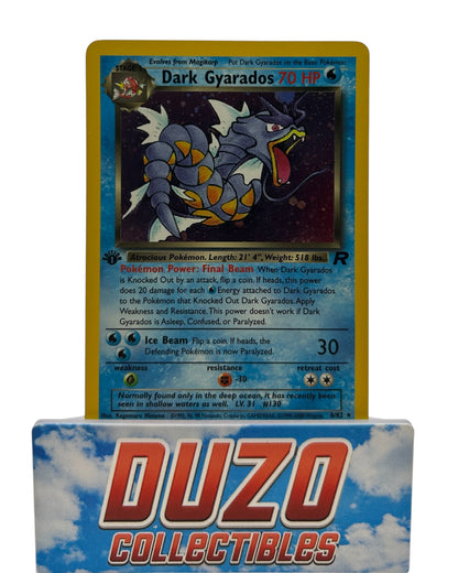 Dark Gyarados Holo 1st Edition 1999 Wizards of the Coast Team Rocket No.8/82