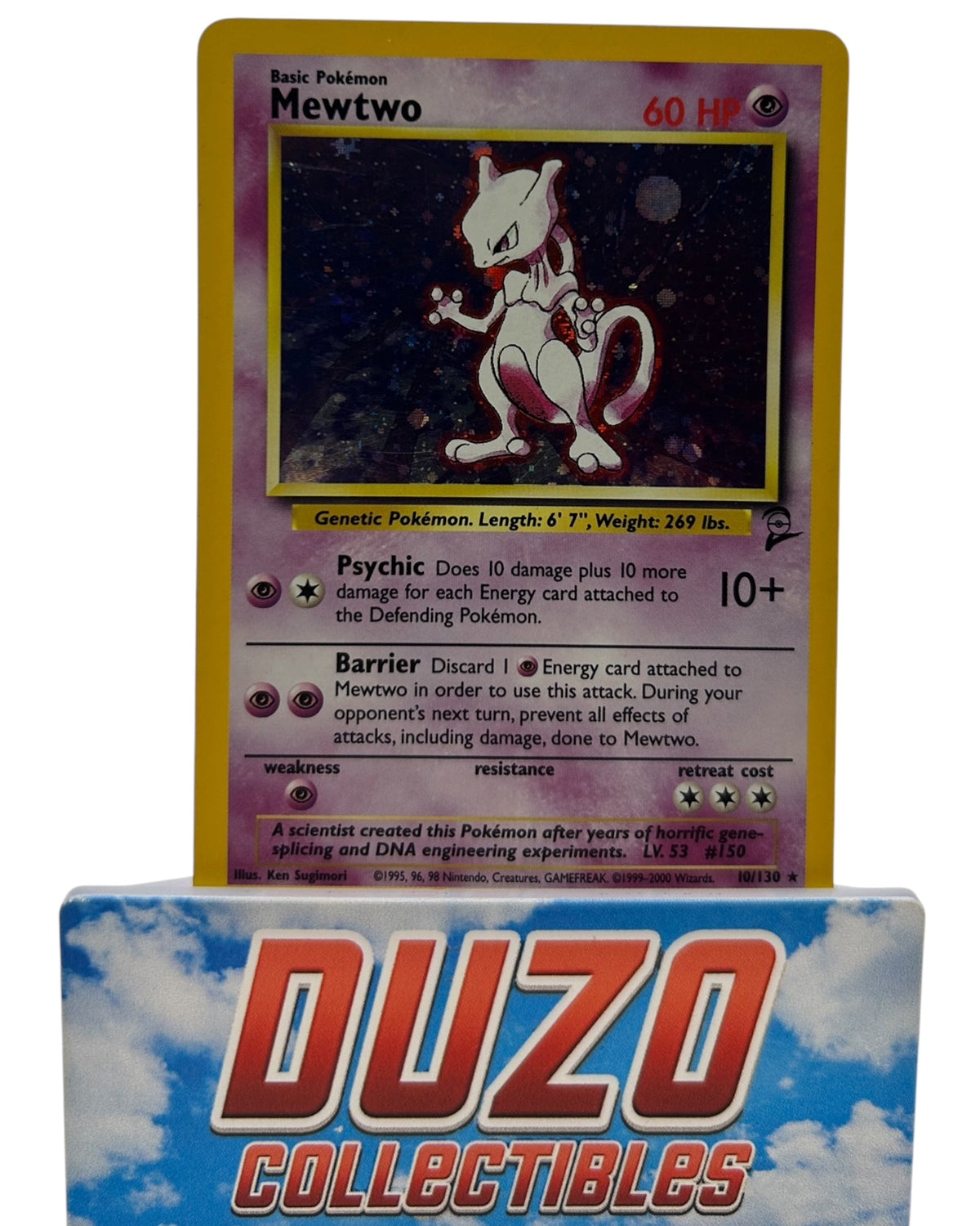 Mewtwo Holo 2000 Wizards of the Coast Base Set 2 No.10/130