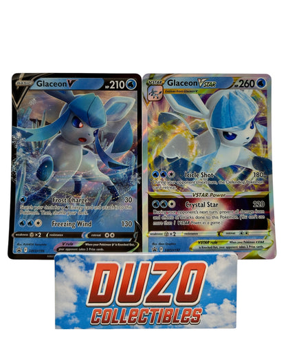 Glaceon V + Glaceon VSTAR Promo SWSH 196&197 Pokemon 2022 Special Coll. Box