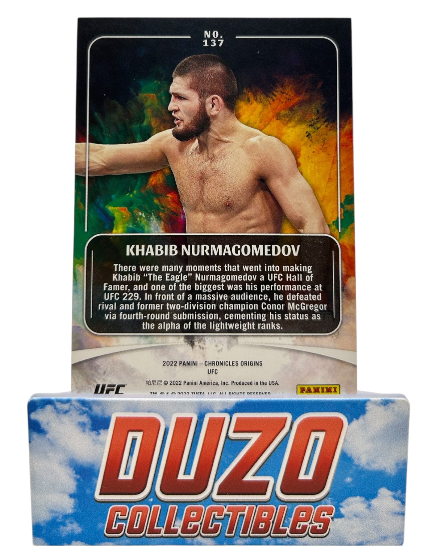 Khabib Numagomedov 2022 Panini Chronicles Origins No.137