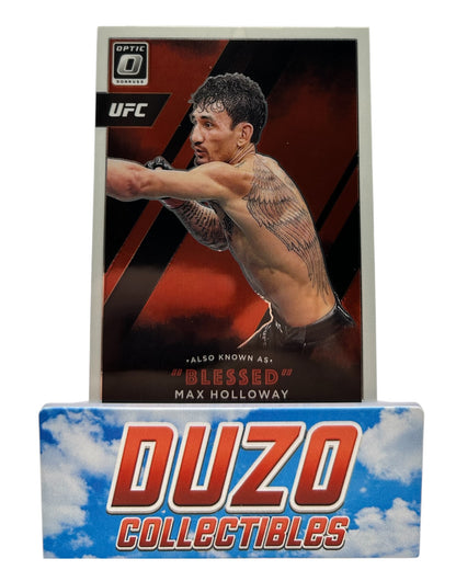 Max Holloway ''Blessed'' 2022 Panini Donruss Optic UFC No.12