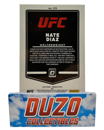 Nate Diaz 2022 Panini Donruss Optic UFC No.23