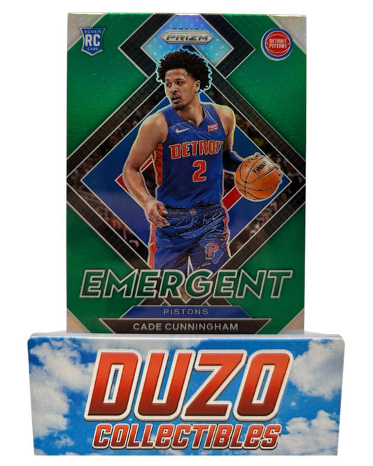Cade Cunningham Rookie Green Emergent 2021-22 Panini Prizm No.22