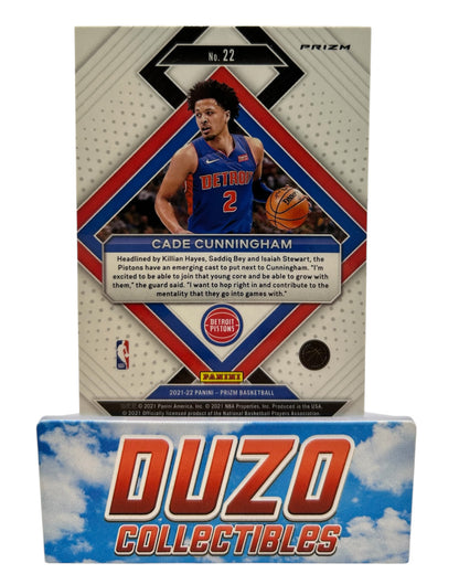 Cade Cunningham Rookie Green Emergent 2021-22 Panini Prizm No.22