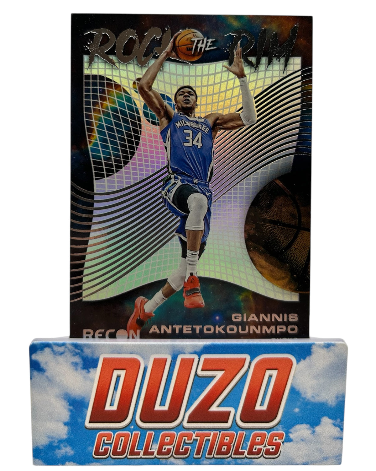 Giannis Antetokounmpo Rock the Rim 2022-23 Panini Recon No.7