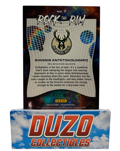 Giannis Antetokounmpo Rock the Rim 2022-23 Panini Recon No.7
