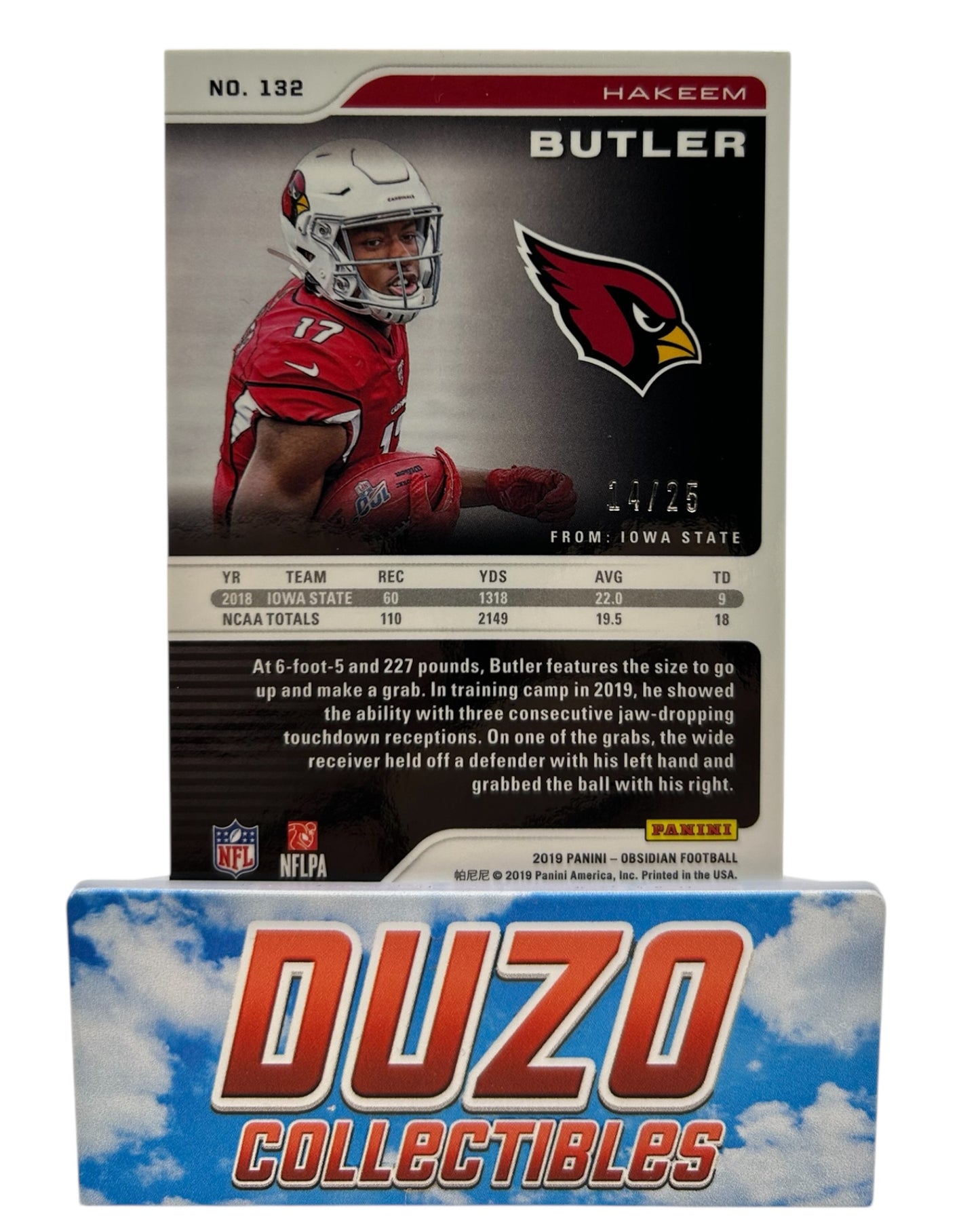 Hakeem Butler Rookie Green /25 2019 Panini Obsidian No.132